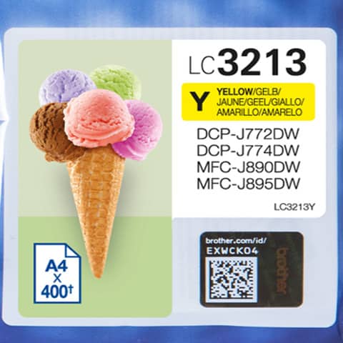 Cartuccia Brother giallo LC3213Y